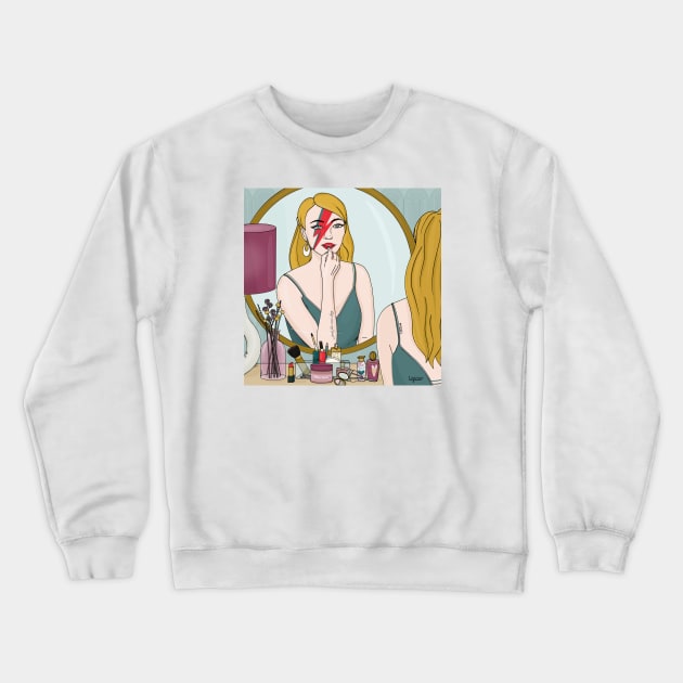 YOU CAN BE A HERO GIRL Crewneck Sweatshirt by tizicav